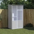 thumbnail image 1 of vidaXL Bird Cage Grey 115x78x200 cm Galvanised Steel, 1 of 4
