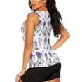 thumbnail image 3 of Fotbe Lavender Bicycle Blusas Sin Mangas para Mujer – Estilo Casual, Corte Suelto, Slim-Fit, Cuello Redondo Deportivo, Tops de Verano para Gimnasio y Yoga-X-Large, 3 of 7