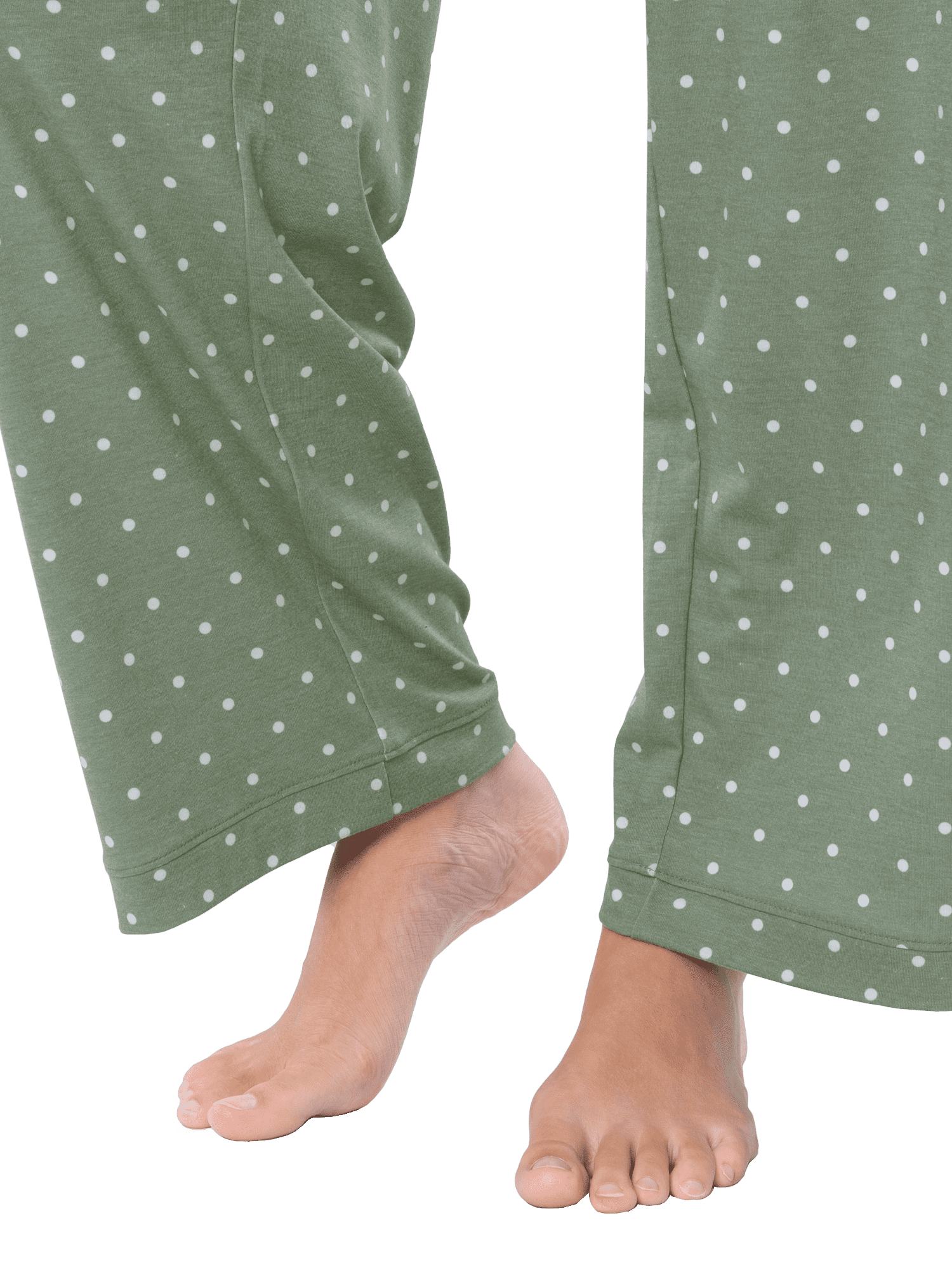 Fruit of the Loom Women's Soft & Breathable V-Neck Short Sleeve Top & Pajama Pant Set, Sizes S-4X