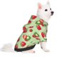 thumbnail image 2 of Fotbe Strawberry Floral Sudadera con Estampado para Perros Pequeños – Suéter con Capucha para Mascotas, Tela Suave de Forro Polar con Bolsillo-X-Small, 2 of 7