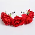 thumbnail image 5 of Elegante rosa flores banda para el cabello accesorios para fotos de aro para el cabello para bodas, fiestas, cosplay, vacaciones, 5 of 5