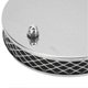 thumbnail image 3 of Filtre à air haut débit 14 x 3 cm, remplacement en métal chromé pour carburateur SU HS2 1¼ pouce, 3 of 4