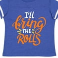 thumbnail image 4 of Inktastic Thanksgiving I'll Bring the Rolls in Orange Boys or Girls Toddler T-Shirt, 4 of 5