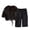 RYE1-Black, variant on LWFFDAW Girls Kids 2 Piece Set Fall Long Sleeve Crew Neck Sweatshirt and Wide Leg Pants Loose Comfy Sweatsuit Sets