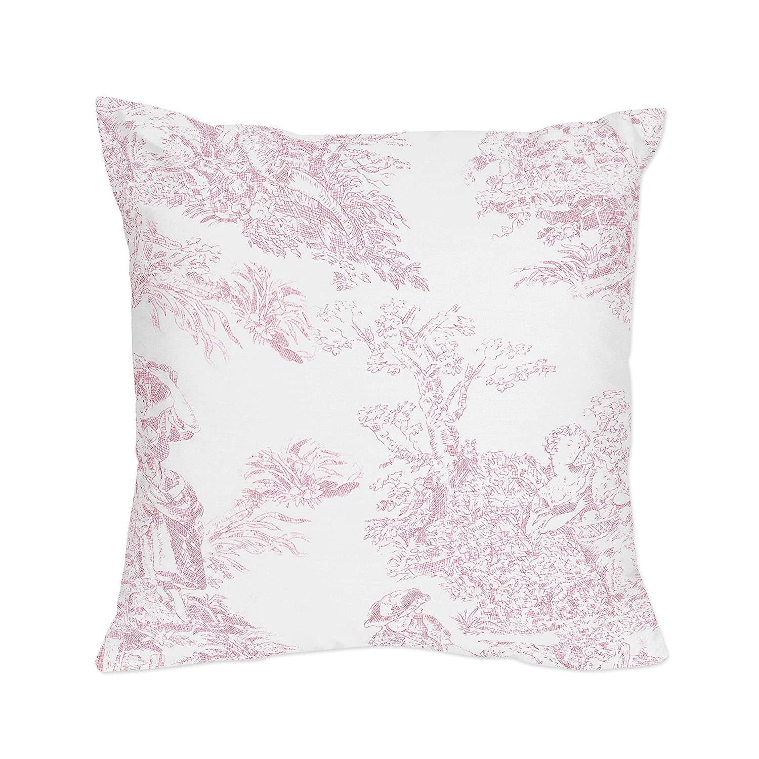 Decorative Kid Accent Throw Pillow For Sweet Jojo Pink Gray & White Girl Bedding 