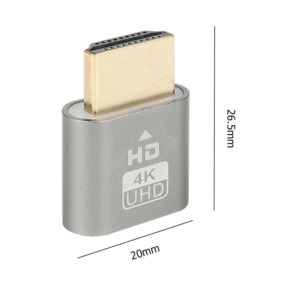 Sanhui14l3 ] 4K 60HZ UHD DP Enchufe Ficticio Displayport Adaptador De