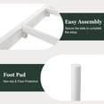 thumbnail image 6 of Amolife Twin Size Bed Frame, Metal Platform Bed with Vintage Headboard&Footboard, No Box Spring Required, Easy Assembly, White, 6 of 7