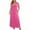 LYQ1_Hot Pink, variant on Meichang Plus Size Dresses for Women V Neck Short Sleeve Long Maxi Dress Summer Casual A-Line Evening Party Dress with Pockets