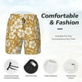 thumbnail image 6 of Picia Rose Flowers pattern Mens Swim Trunks with Compression Liner Stretch Beach Shorts Quick Dry with Zipper Pockets No-Chafing Board Shorts-X-Large, 6 of 9