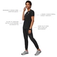 thumbnail image 2 of Catarina Haut de Blouse Médicale à une Poche pour Femmes - Noir, m, 2 of 2