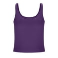 thumbnail image 3 of Weikingp Camisole Tops For Women Built In Bra Support Tank Tops For Women Tight Tank Tops For Women Women'S Tanks & Camis Shapewear Tank Tops For Women Purple M, 3 of 6