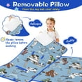 thumbnail image 3 of Light Blue Baseball Players Pattern Toddler Nap Mats for Kids Preschool,Sleeping Mat Bag or Kids,Toddler Sleeping Bag,Toddler Nap Mat or Daycare, 3 of 6