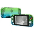 thumbnail image 5 of eXtremeRate Gradient Translucent Green Blue DIY Replacement Shell for Nintendo Switch Lite, NSL Handheld Controller Housing w/Screen Protector, Custom Case Cover for Nintendo Switch Lite, 5 of 9