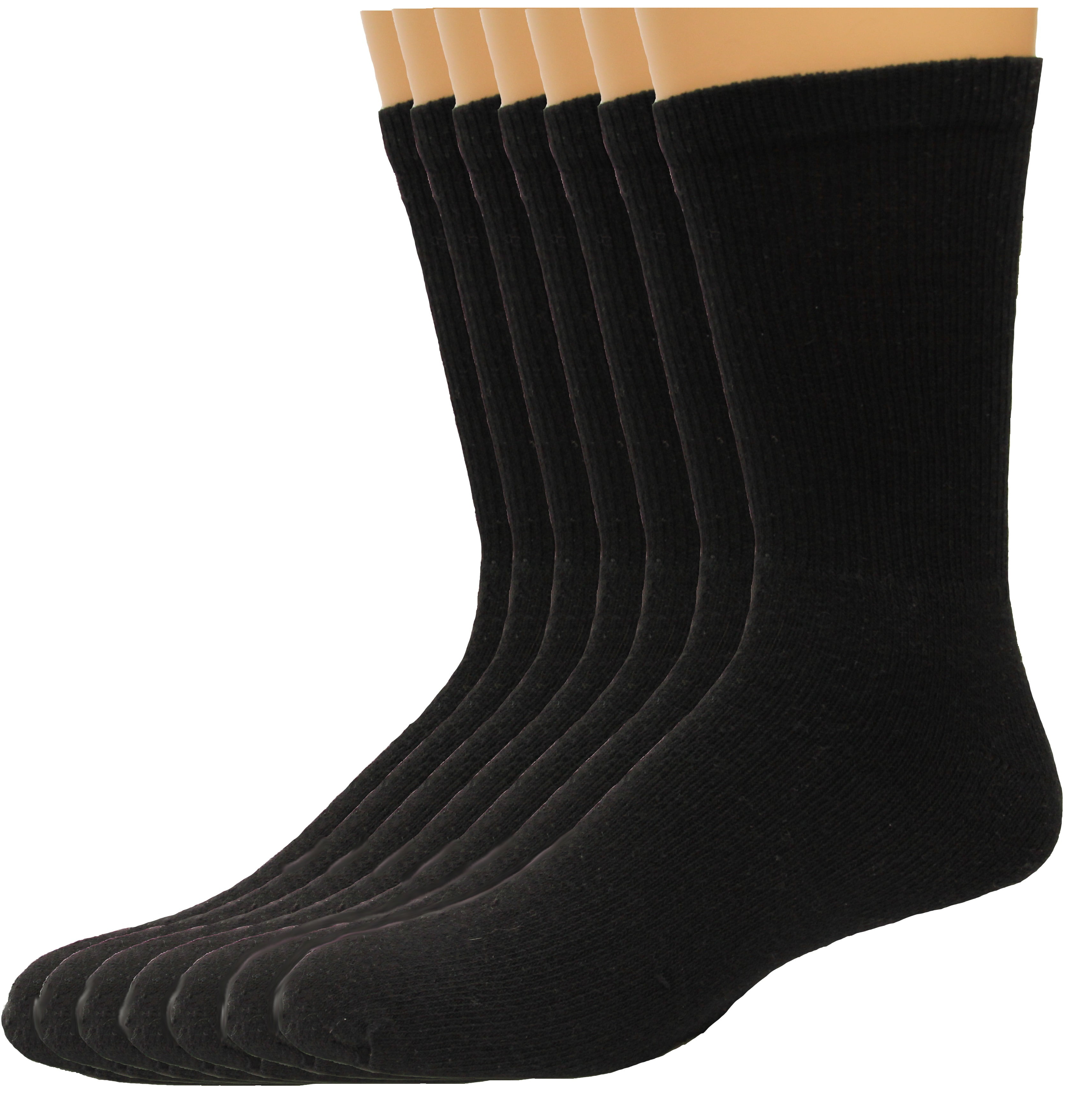 Lee - Lee Men's Full Cushioned Crew Socks 11 Pair, Black, Men's 6-12 ...