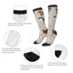 thumbnail image 3 of Fotbe Dog Animal Calcetas Divertidas Estampadas para Hombre y Mujer, Calcetas de Algodón hasta la Rodilla para Caminar, Correr, Enfermería y Embarazo, 3 of 6