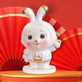 thumbnail image 1 of Dalazy Rabbit Piggy Bank Figurine Animal Statue for Bedroom Living Room Decoration White, 1 of 9