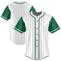 Striped Baseball Jersey Shirt for Men Stripes Baseball Shirts Sports Uniform