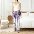thumbnail image 2 of Fotbe Lavender Blooms Window Women's Pajama Pants,Sleepwear Pants,Pj Bottoms Drawstring And Pockets-Small, 2 of 7