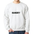 thumbnail image 1 of Hangry Internet Slang Words Men's White Sweatshirt, 1 of 1