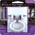 thumbnail image 3 of Magic Mounts Broom Holder 3724 Holds 1 Broom; White; Single; 2 Inch Width x 4 Inch Height; Peel And Stick, 3 of 4