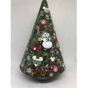 Disney Parks Holiday Snowman Mickey Icon Tree Musical Shortbread Round New