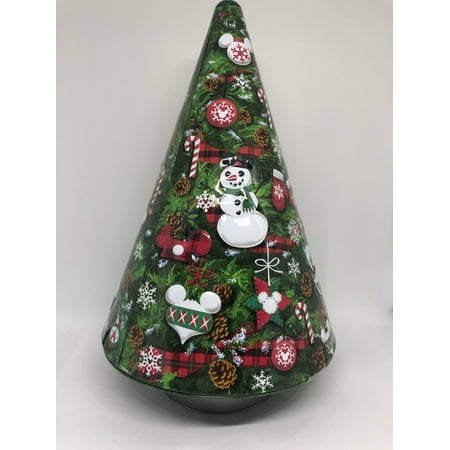 Disney Parks Holiday Snowman Mickey Icon Tree Musical Shortbread Round New