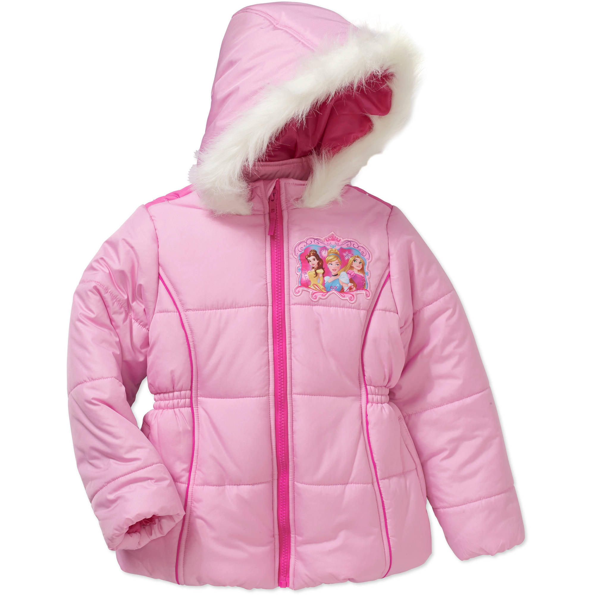 Character Wear Princesss Padded Coat Girls Pink Jacket Outerwear