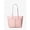 Powder Blush, variant on Womens Jet Set Travel Medium Double Pocket Tote Non-Leather Vegan (Brown) 35F3GTVT3B-847