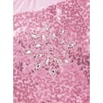 thumbnail image 6 of YIZYIF Big & Little Girls Ballet Dance Tutus Ballerina Sleeveless Dance Leotard Shiny Sequins Tutu Dress Dancewear Pink 3T, 6 of 7