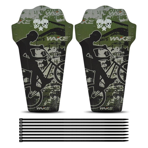 Guardabarros 1 par de guardabarros delanteros traseros para neumáticos de bicicleta, juego de guarda WAKE Guardabarros