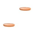 thumbnail image 1 of Monstrate Paquete de 6 macetas de porcelana blanca para exhibir suculentas delicadas y suaves para una mejor gestión Soporte de bambú Soporte de bambú 2piezas, 1 of 6