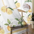 thumbnail image 5 of Lemon Yellow Sheer Curtains 96 Inches Long 2 Panels Set, Window Sheer Curtains for Living Room/Bedroom, Modern Country Flower Floral Summer Spring Light Filtering Rod Pocket Curtain 52'' x 96'' x 2, 5 of 7