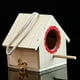 thumbnail image 4 of Casa para pájaros Nido de pájaros de pino colgante duradero para pájaros Estación de alimentación parada de descanso (rojo), 4 of 8