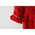 thumbnail image 6 of Staki Girl Long Sleeve Dress Girls Dress Kids Crew Neck Long Sleeve Cute Fall Winter Dresses for Toddler Girls(Red,3-4 Years), 6 of 9