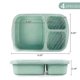 thumbnail image 2 of 4 envases plásticos del almuerzo de la preparación de la comida de los paquetes con 3 compartimentos, caja reutilizable de Bento /niño/adultos Hy, 2 of 5