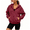 Wine, variant on Tdoqot Womens Hoodie with Pockets- Fall Zip Up Long Sleeve Casual Loose Fit Sweatshirt Track Jacket Gray Size S-2XL