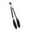 Black, variant on BBQ Tongs and Kitchen Food Clip Set with High Temperature Nylon and Stainless Steel Construction Locking Mechanism for Easy Storage and Secure Grip for Indoor and Outdoor Cooking Black