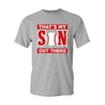 thumbnail image 1 of That's My Son Out There Baseball Sports Proud Parents Funny DT Adult T-Shirt Tee, 1 of 2