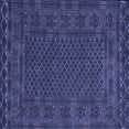 thumbnail image 1 of Ahgly Company Indoor Square Persian Blue Traditional Area Rugs, 7' Square, 1 of 4