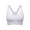 White, variant on HEVIRGO Women Sports Bra High Neck Racerback Underwear Padded Support Bralette Fitness Crop Top for Daily Wear Yoga Gym