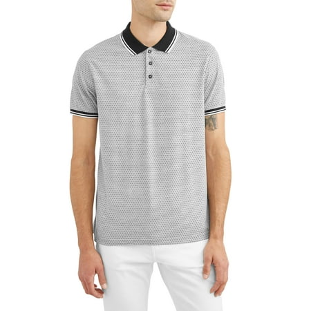 - Big Men's Printed Pique Polo