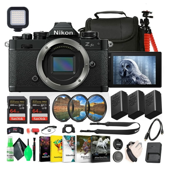 Nikon Z fc DX-Format Mirrorless Camera   EN-EL25 Battery   64GB Memory Card   More