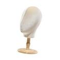 thumbnail image 2 of Soporte de exhibición para peluca Strade Fareast Limited con base de madera, 2 of 8