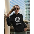 thumbnail image 2 of NASA Nasa Astronaut Over Moon Hoodie Women -NASA Designs, Female Small, 2 of 4