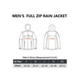 thumbnail image 6 of 33,000ft Men's Rain Jacket Waterproof Cycling Running Raincoat with Hood Lightweight Windbreaker Shell with Mesh Lining, 6 of 6