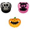 Billy Bob Baby Pacifier, 3 Pack (Black Pirate Skull, Pink Pirate Skull, & Lil Pumpkin)