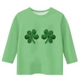 thumbnail image 3 of KyCheLot 3/4 Sleeve Shirts for Girls St.Patrick's Day Crewneck Pullover Printed Tee Shirts 3-13 Years, 3 of 4