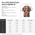 thumbnail image 5 of Susaid Whimsical peony blossom Print Men's Polo Shirts Button Down Short Sleeve Casual Summer Beach Vintage Shirts for Men-XX-Large, 5 of 5