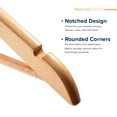 thumbnail image 3 of Cozymood Wood Hangers, Clothes Hangers, Wooden Hanger, Premium Coat Hanger, 20 Pack, Natural, 3 of 5