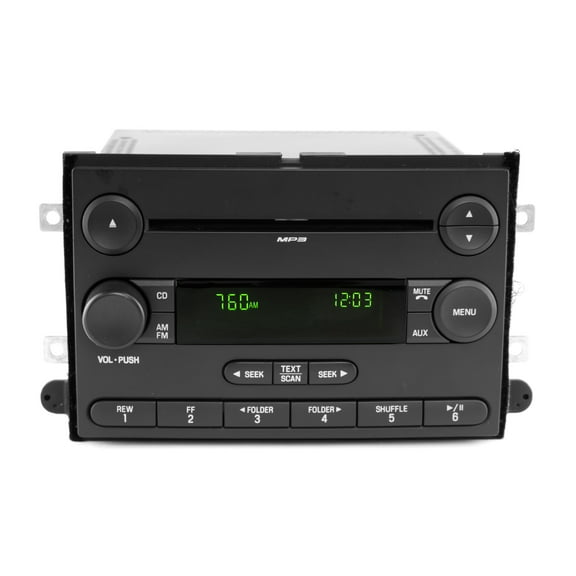 Restored 06 Ford Fusion Mercury Milan Radio AMFM Mp3 Single DIsc CD Player 6E5T-18C869-BF - (Refurbished)